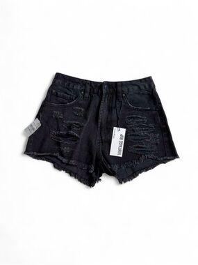 NWT refuge black denim shorts
